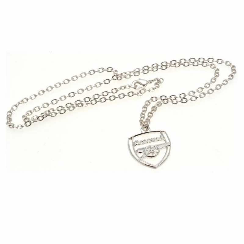 Arsenal Silver Plated Pendant and Chain 