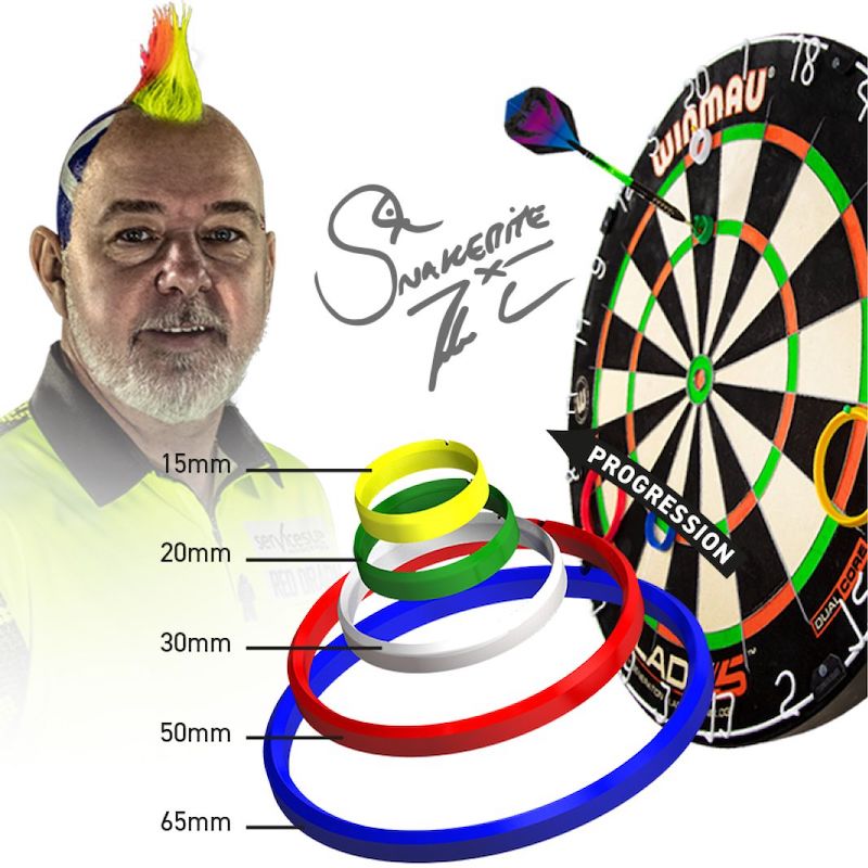 Practice Rings - 5 Color Rings - Peter Wright - Red Dragon 