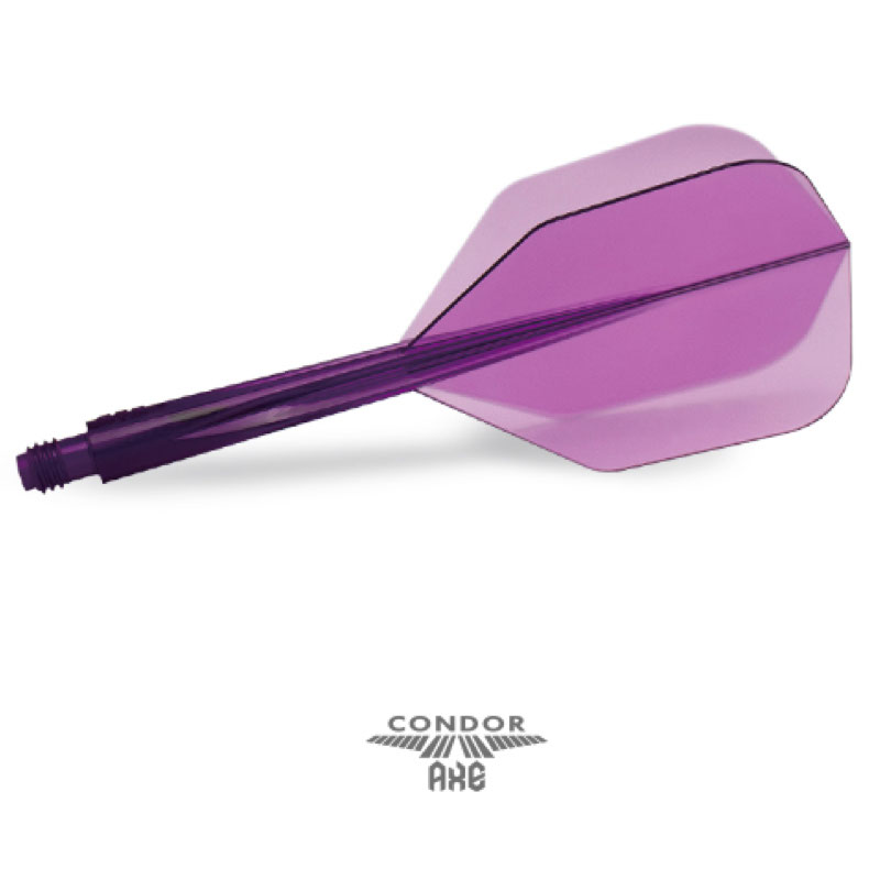 Condor Axe - Plain Color - Clear Purple - Small - Dart Flight System 