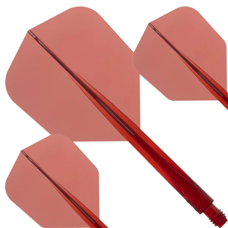 Condor Axe - Plain Color - Clear Red - Small - Dart Flight System 