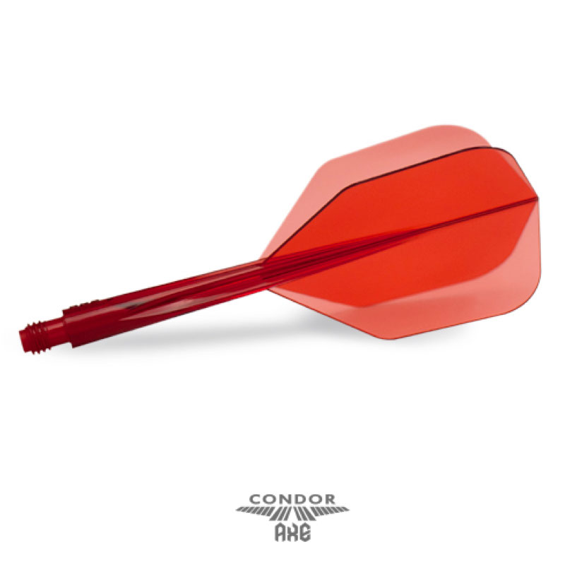 Condor Axe - Plain Color - Clear Red - Small - Dart Flight System 