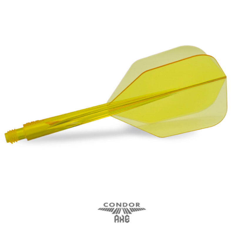 Condor Axe - Plain Color - Clear Yellow - Small - Dart Flight System 