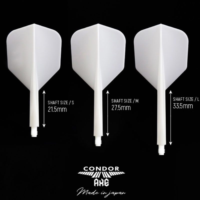 Condor Axe - Plain Color - White - Small - Dart Flight System 