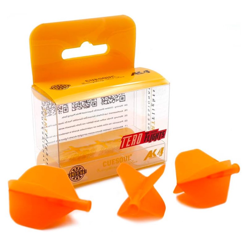 Cuesoul - Tero Dart Flight System AK4 - Standard - Solid Orange 