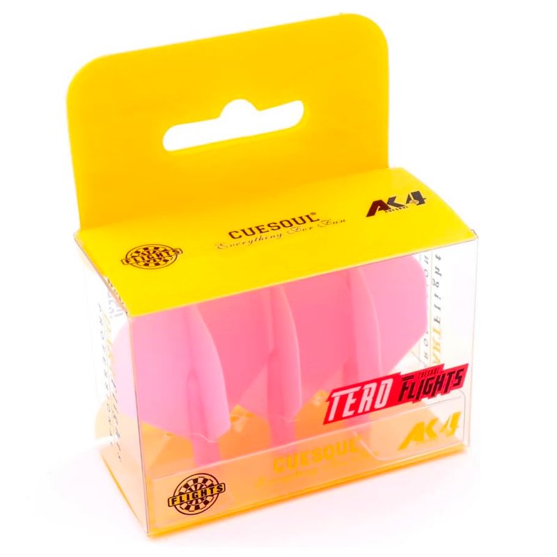 Cuesoul - Tero Dart Flight System AK4 - Standard - Solid Pink 