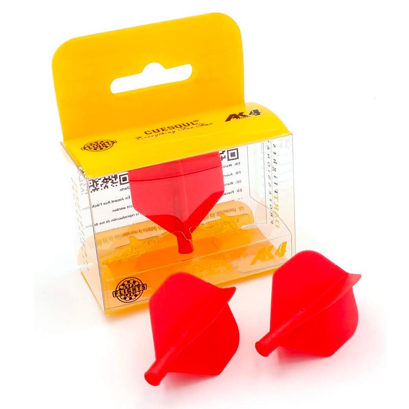 Cuesoul - Tero Dart Flight System AK4 - Standard - Solid Red 