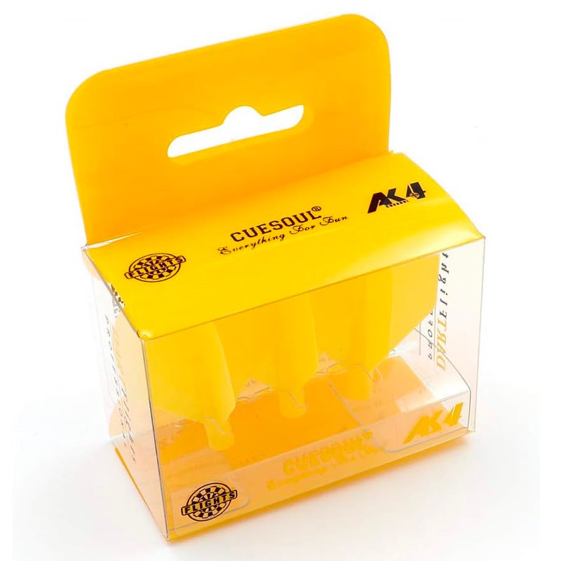 Cuesoul - Tero Dart Flight System AK4 - Standard - Solid Yellow 