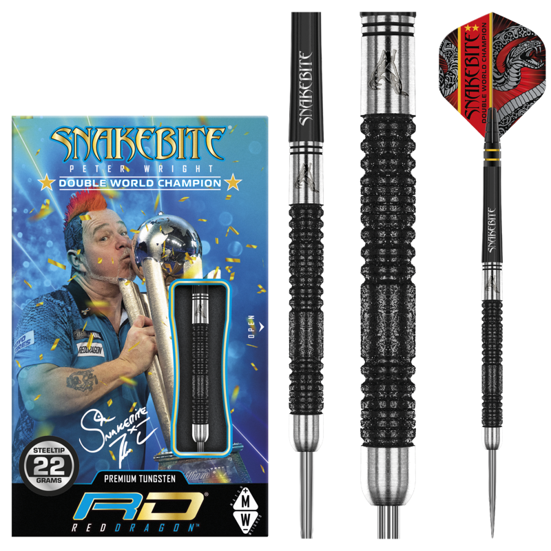 Steel Tip - Peter Wright Double World Champion SE 85% - Red Dragon 