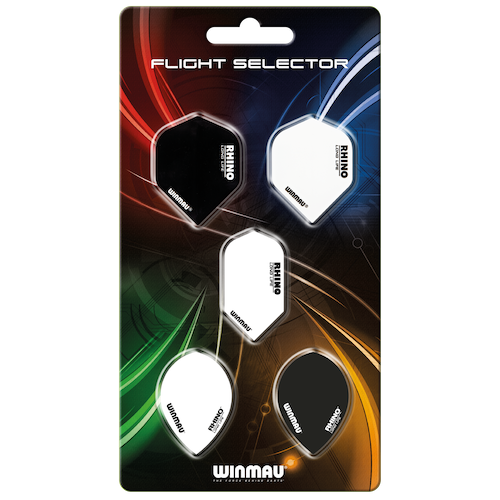 Dart Flight Selector - 5 Pack - Different Shapes - Winmau 