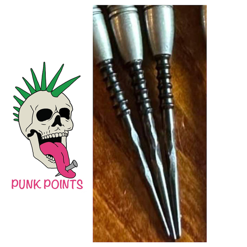 Darts Points - Anarchist - Black Finger Grip - Punk Points 