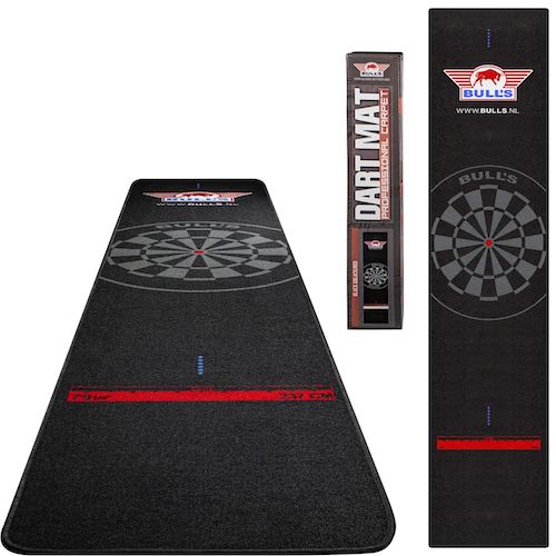 Carpet Dartmat 300x65cm - Black Stitching - Bulls 