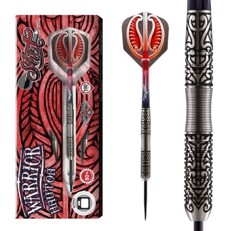 Steel Tip - Warrior Hautoa 80% Dartpijlen - Shot 