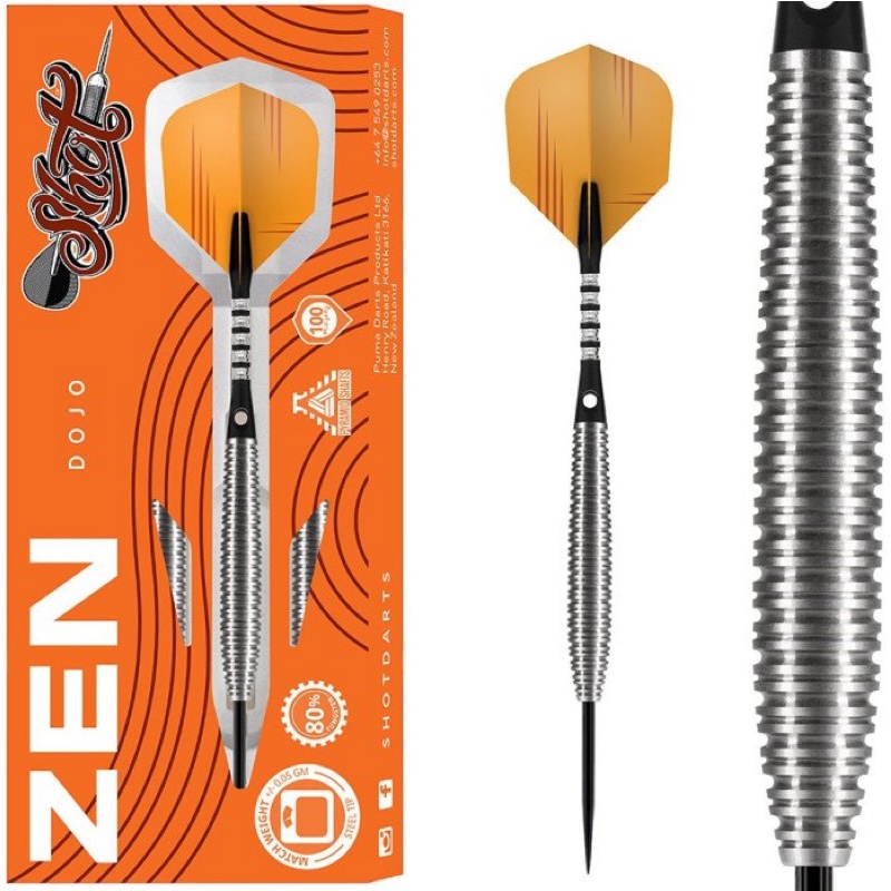 Steel Tip - Zen Dojo 80% Dartpijlen - Shot 