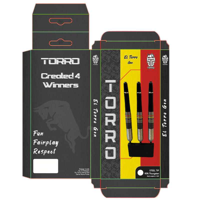 Pre-Order nu de Steel Tip El Torro Gen 1 Darts aan 49,99 euro ipv 64,99 euro 