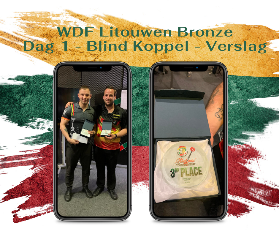 Lorenzo Schmelcher bereikt halve finale in blind koppel tornooi WDF Litouwen.