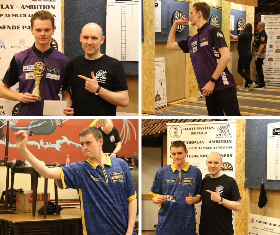 Youngsters Robbe Dasseville en Axel Savelkoel winnen Extra Tornooi Darts Challenge 1800