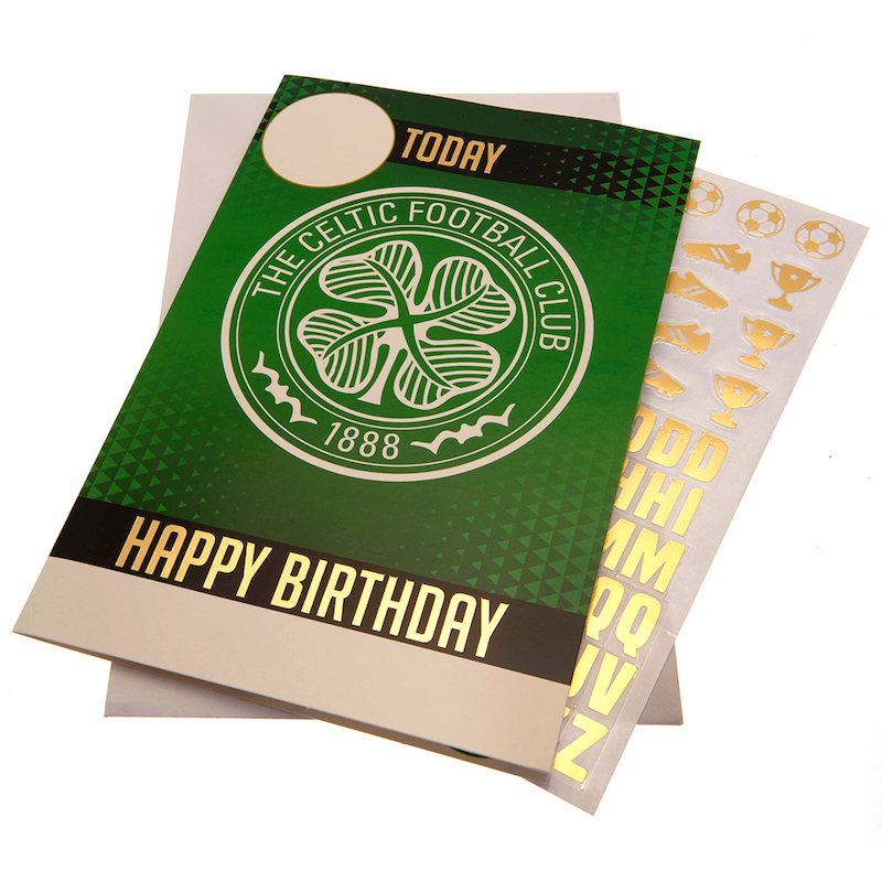 Celtic Birthday Card With Stickers 