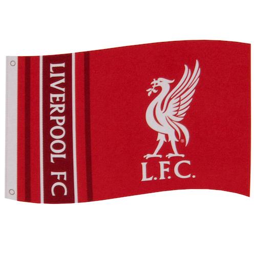 Liverpool Vlag Wordmark Stripes 