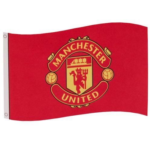 Manchester United Vlag Core Crest WH 