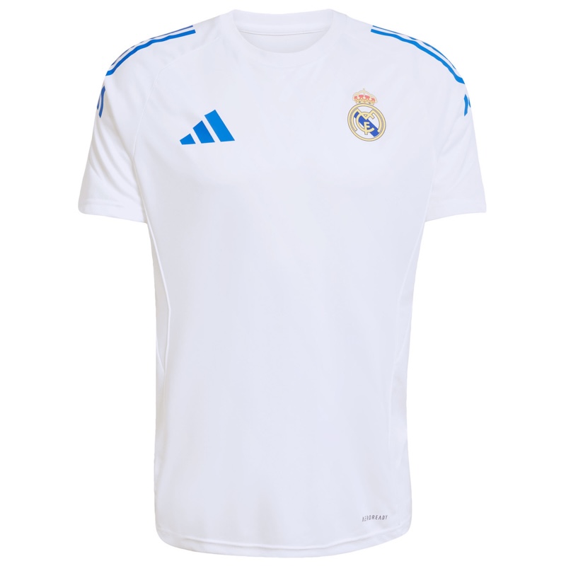 Real Madrid Training Shirt 25/26 - Wit/Blauw - Adults - Adidas 