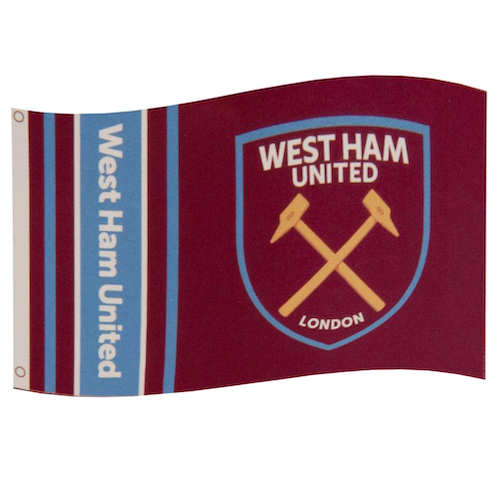 West Ham United Vlag Wordmark Stripe WH 
