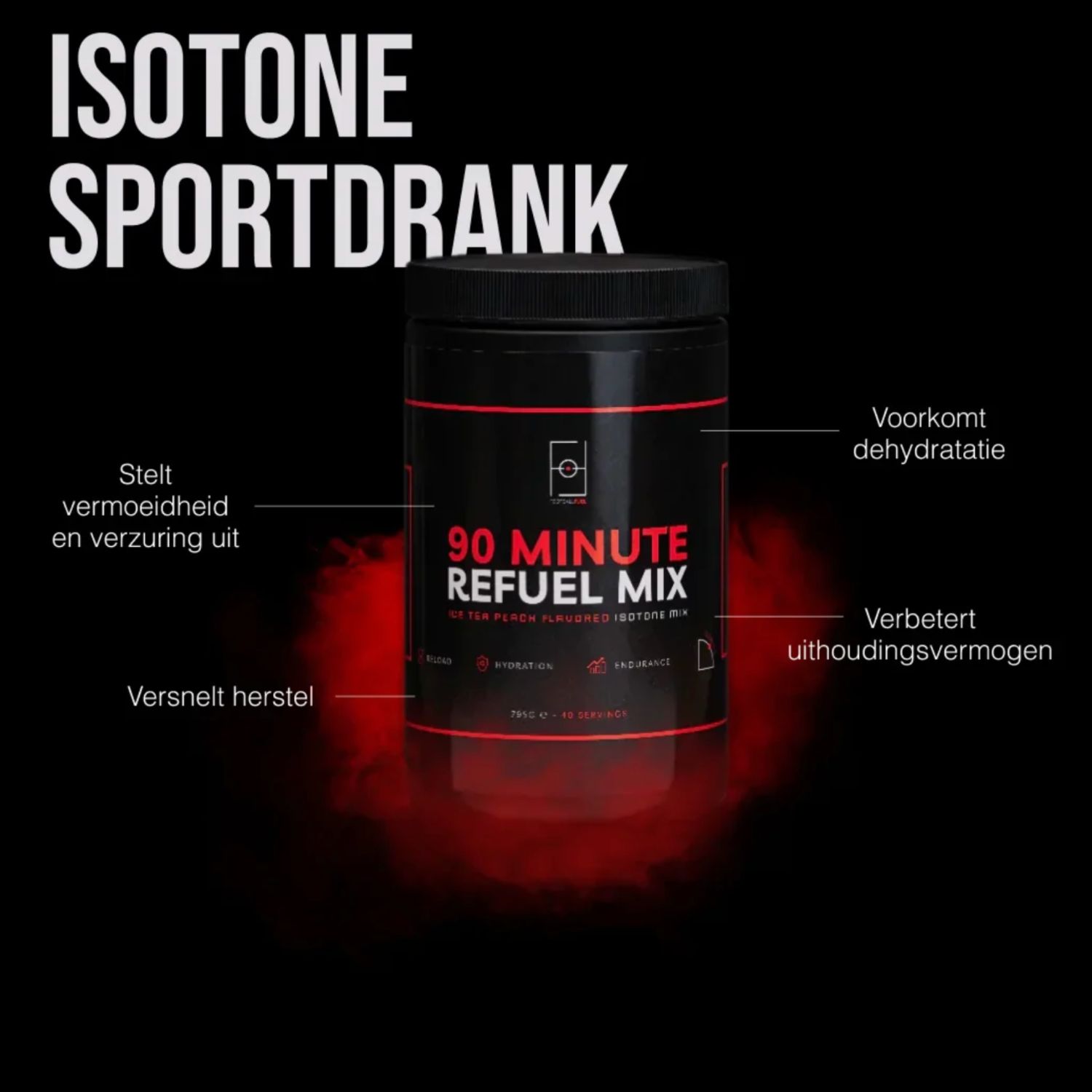 Football Fuel - 90 Minutes Refuel Mix - Ice Tea Peach Flavored 