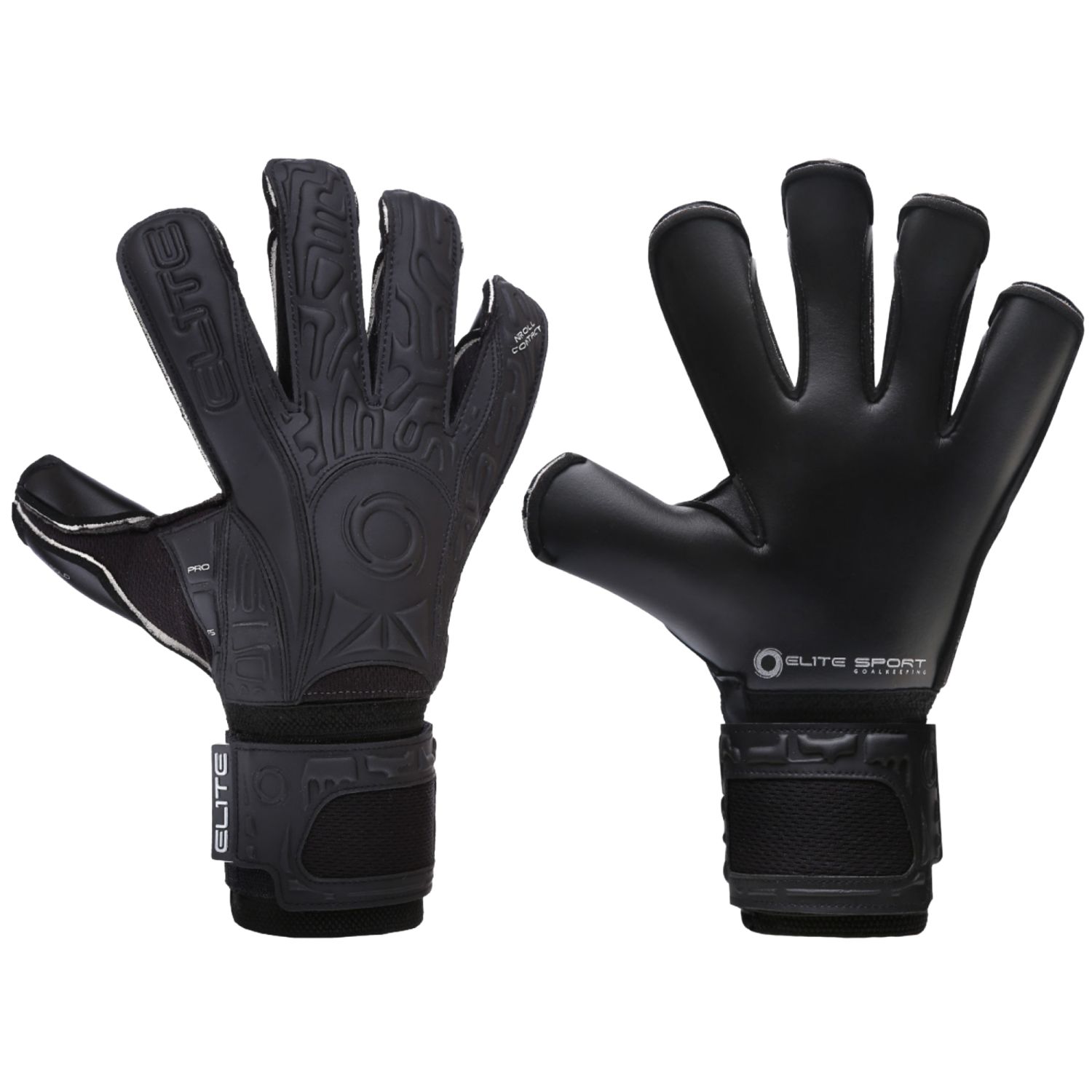 Elite Sport Black Solo Keepershandschoenen - Black 