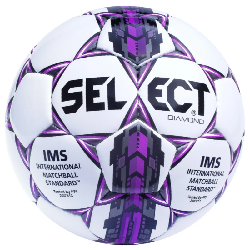 Select Diamond Trainingsbal - Wit/Paars/Zwart 