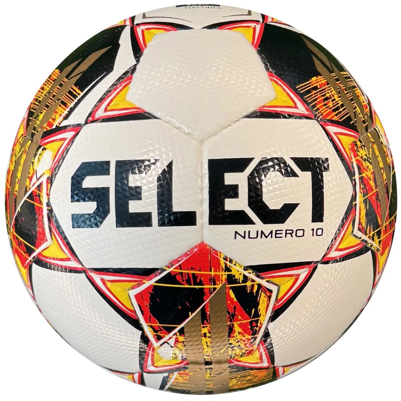 Select Bal Numero 10 Belgium - White/Black/Yellow/Red 