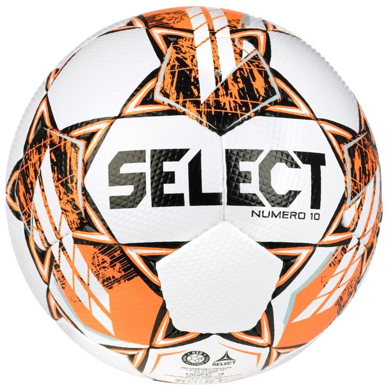 Select Bal Numero 10 - White/Orange 