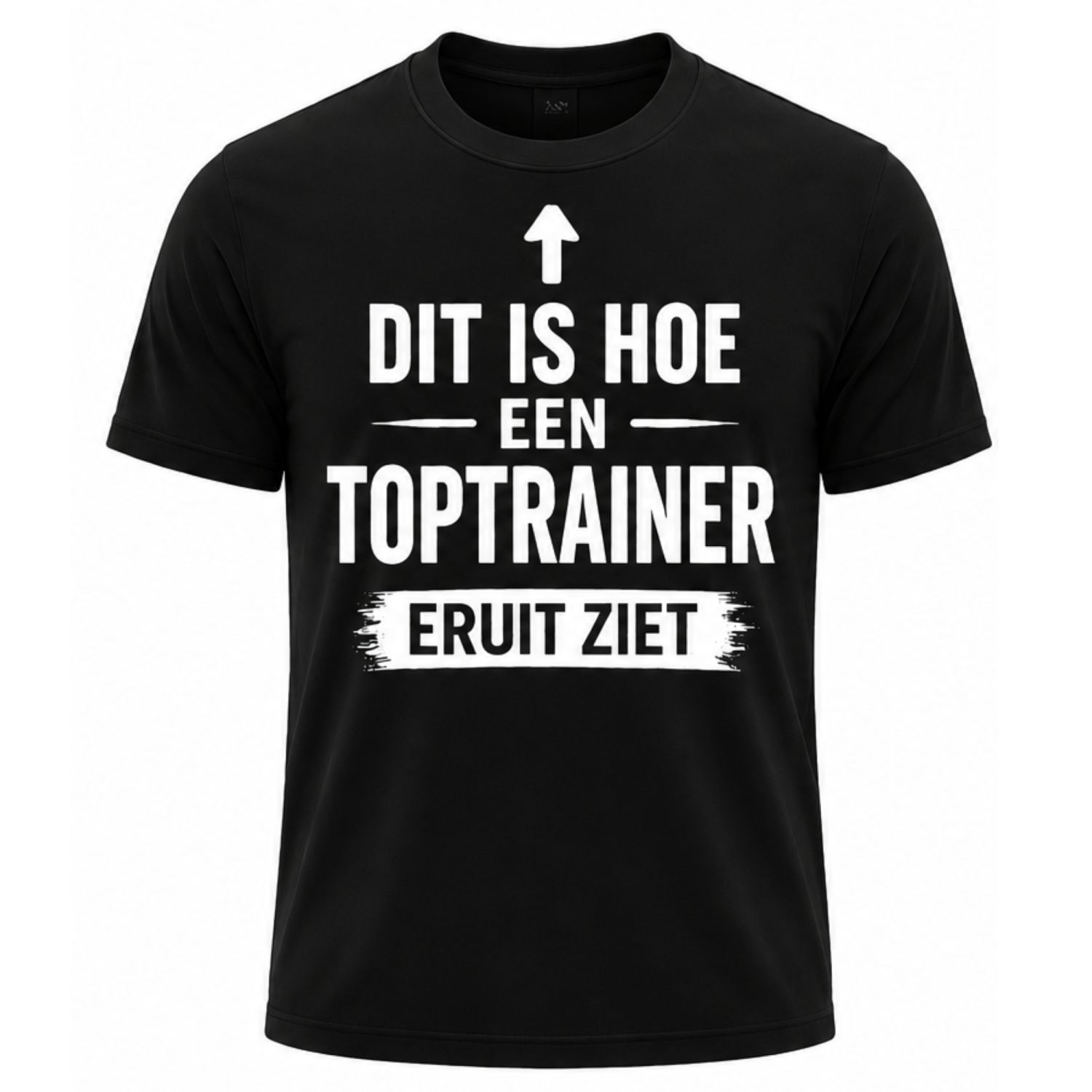 Bedanking T-Shirt Trainer - Zwart/Wit - Dit is hoe een Toptrainer eruit ziet 