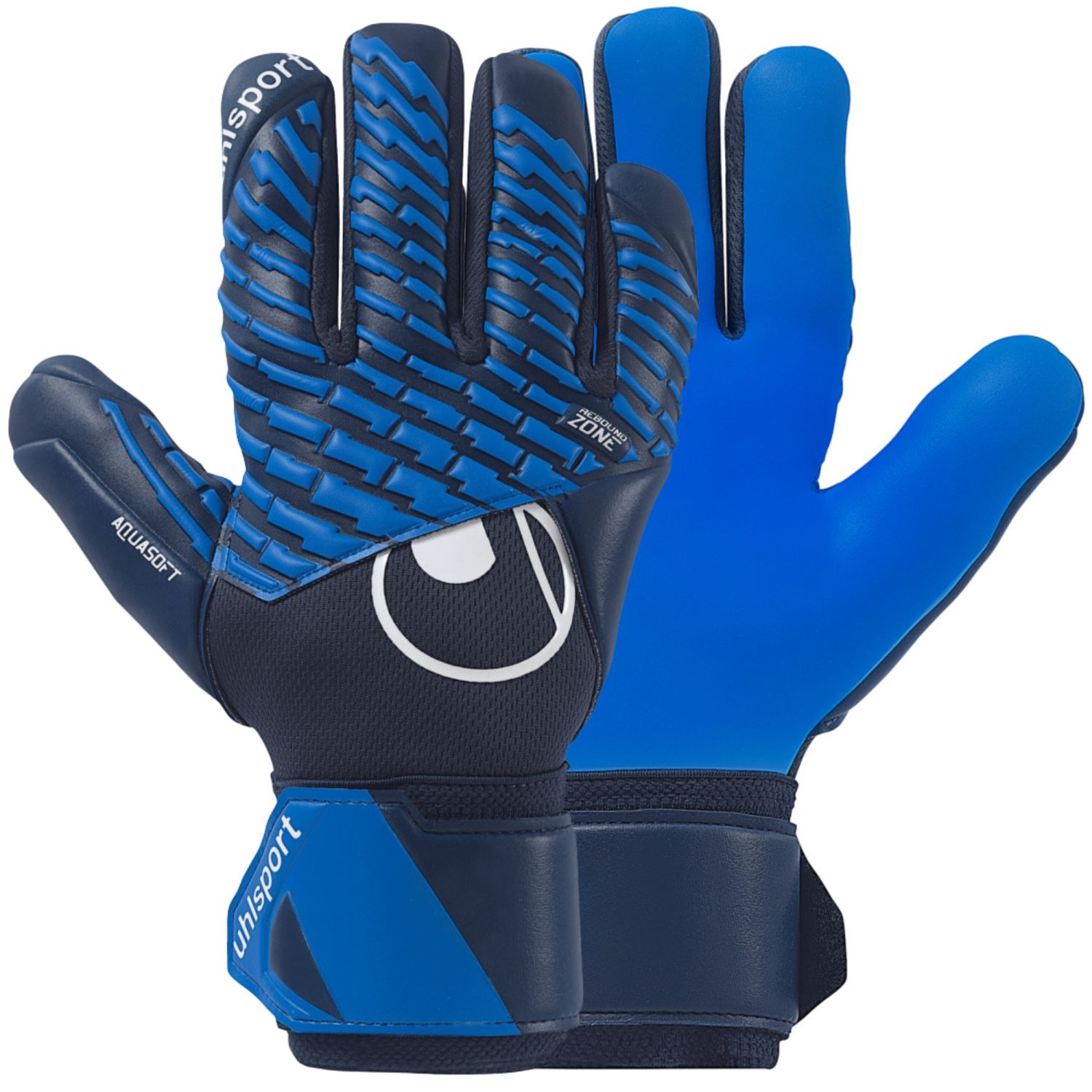 Uhlsport FM Aquasoft HN Keepershandschoenen - navy/pacific blue/white 