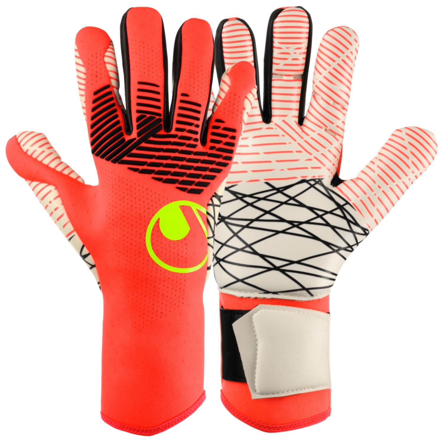 Uhlsport FM ZNE Ultragrip Keepershandschoenen - fluo red/white/fluo yellow 