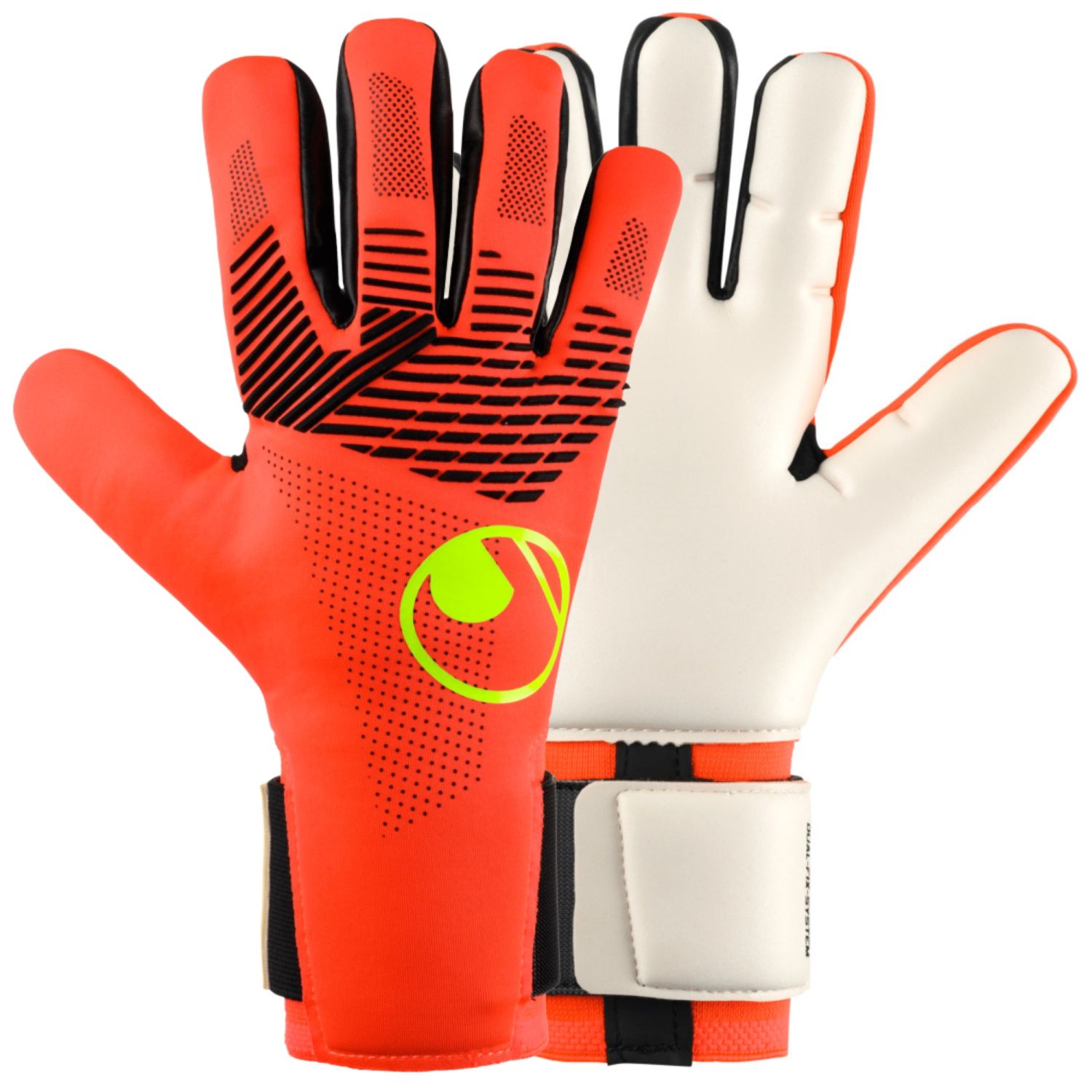 Uhlsport FM ZNE Absolutgrip HN Fit Keepershandschoenen - fluo red/white/fluo yellow 