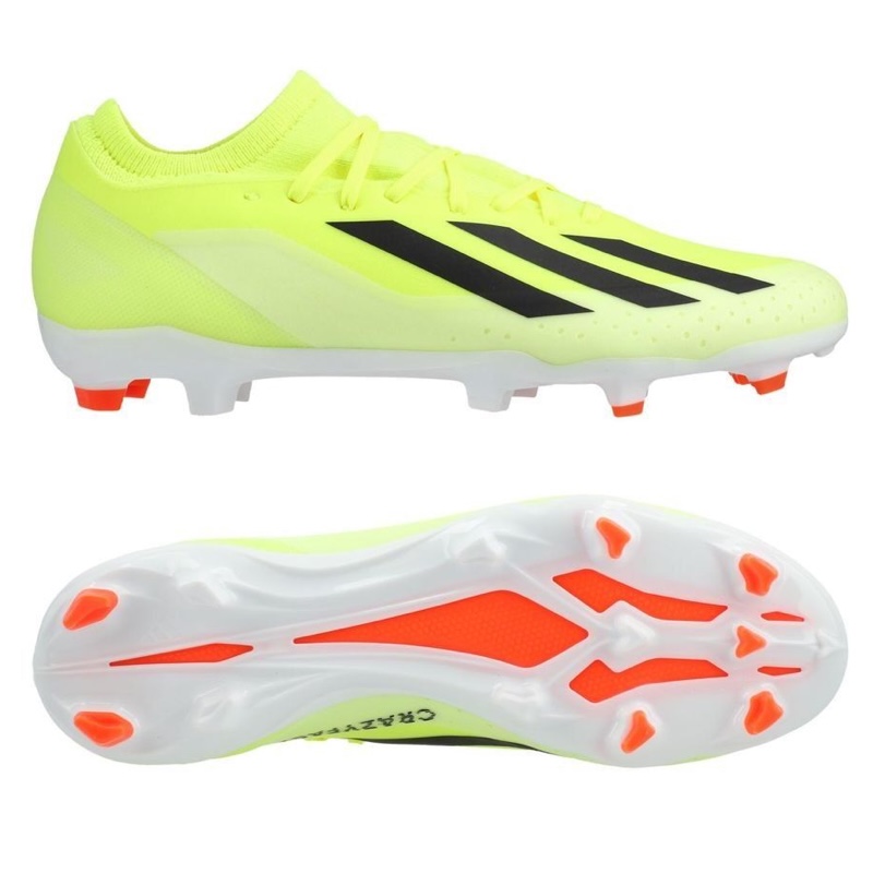 Adidas Voetbalschoenen X Crazyfast League FG - Solar Yellow/Core Black/Footwear White 