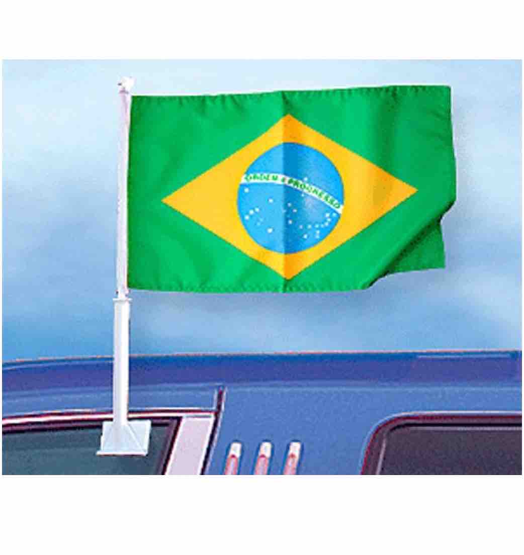 Brazilië Autoraamvlag 