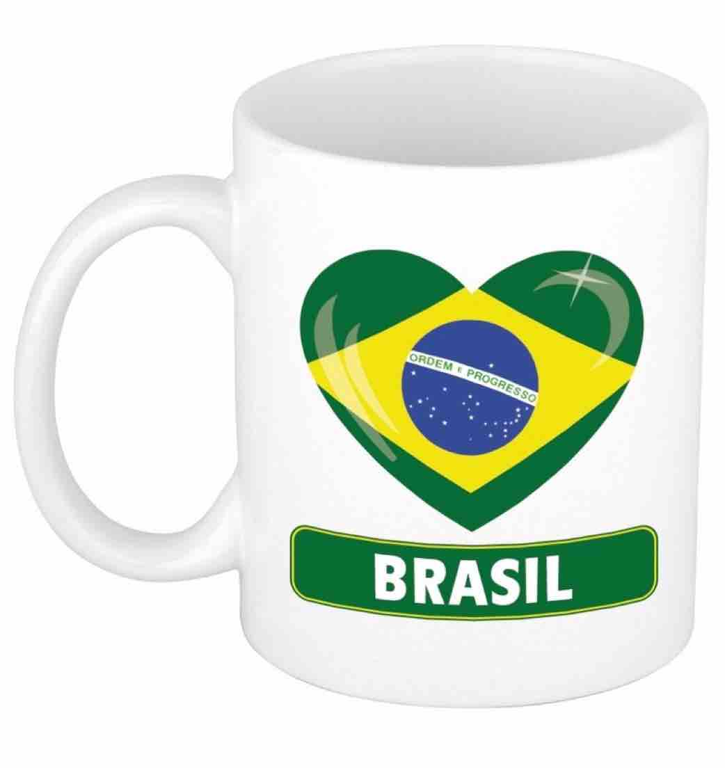 Brazilië Tas/Mok Hartje  