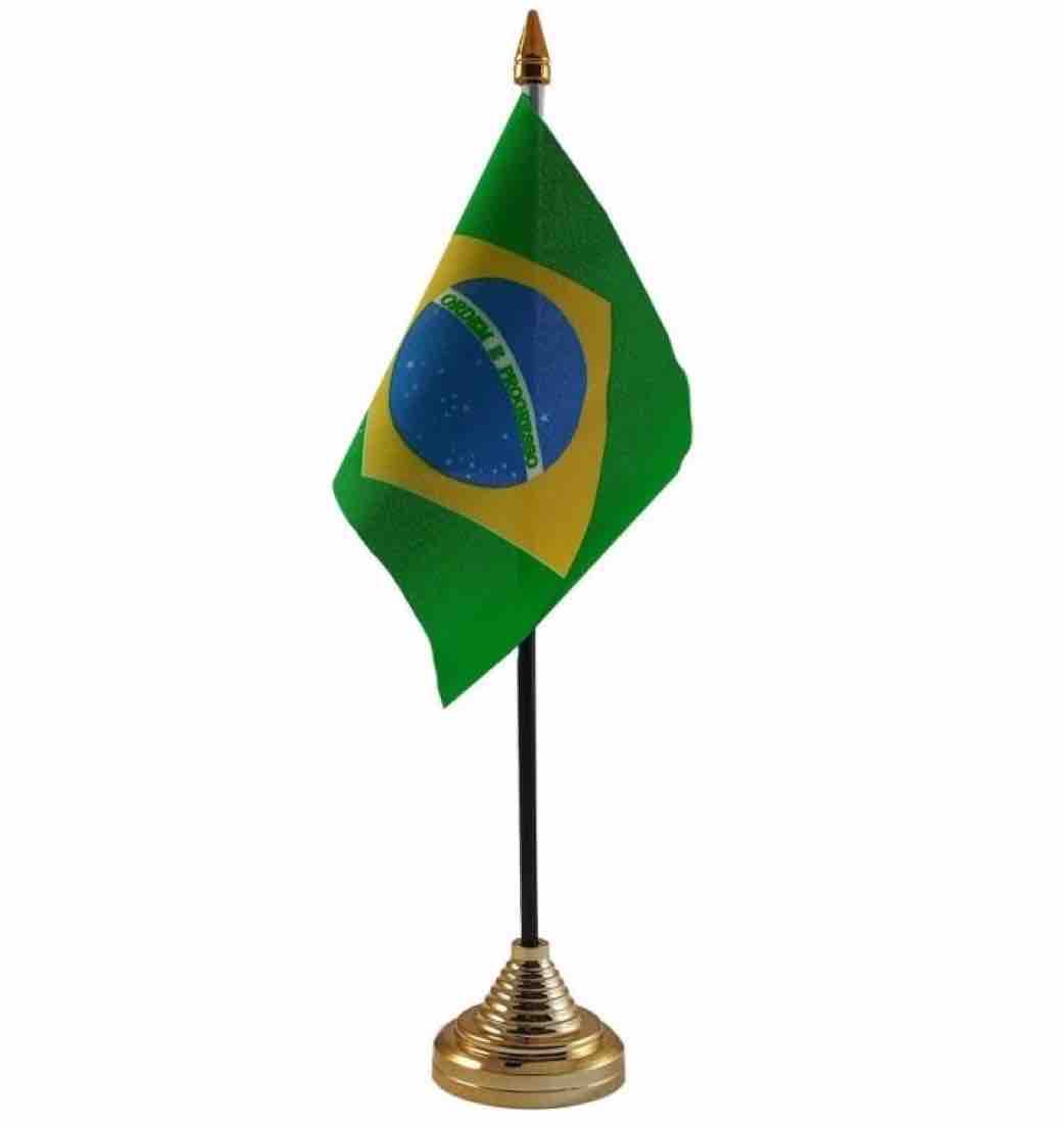 Brazilië Tafelvlaggetje 10x15 cm 