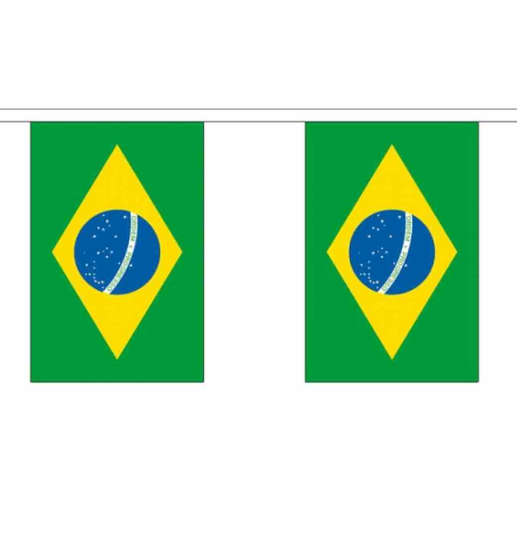 Brazilië Vlaggenlijn 3m 