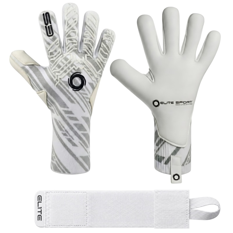 Elite sport t1 knitted keepershandschoenen Wit
