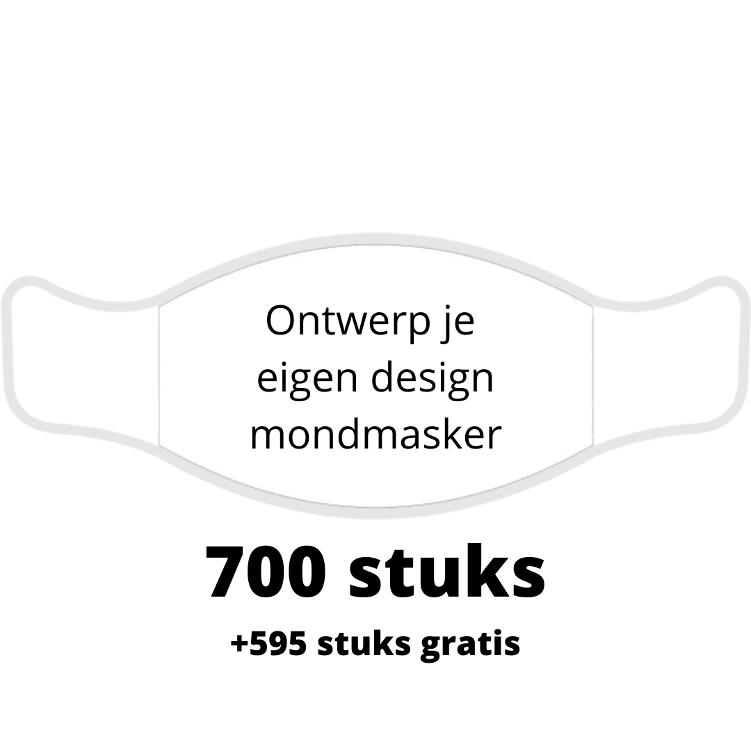 Mondmasker Katoen 3-laags - 700stuks 