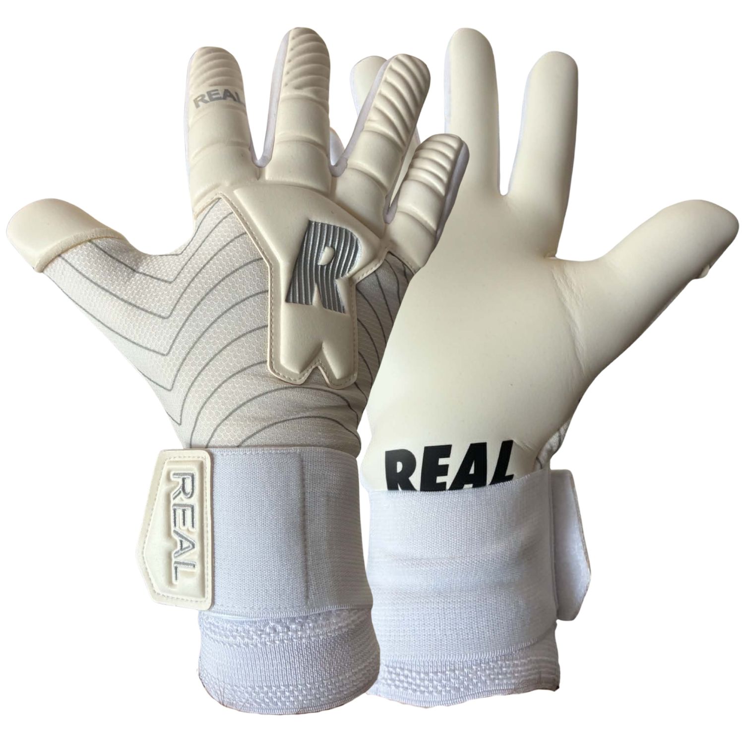 Real Silver 640 Keepershandschoenen - White/Grey 