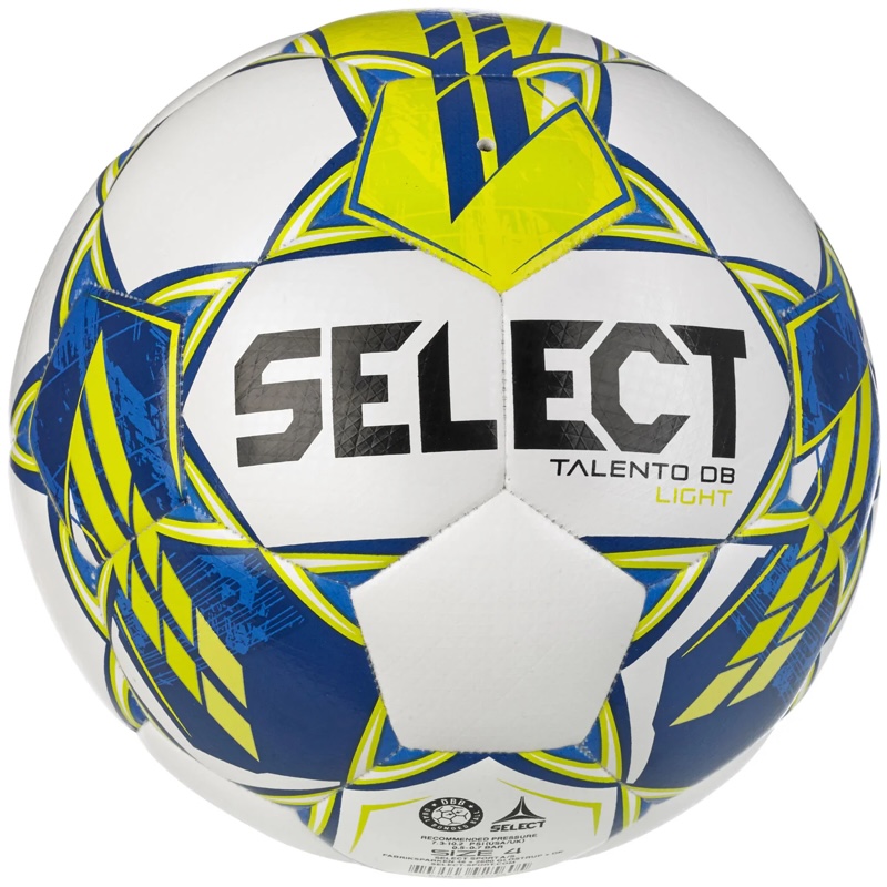 Select Voetbal Talento DB Light White/FluoYellow-Blue
