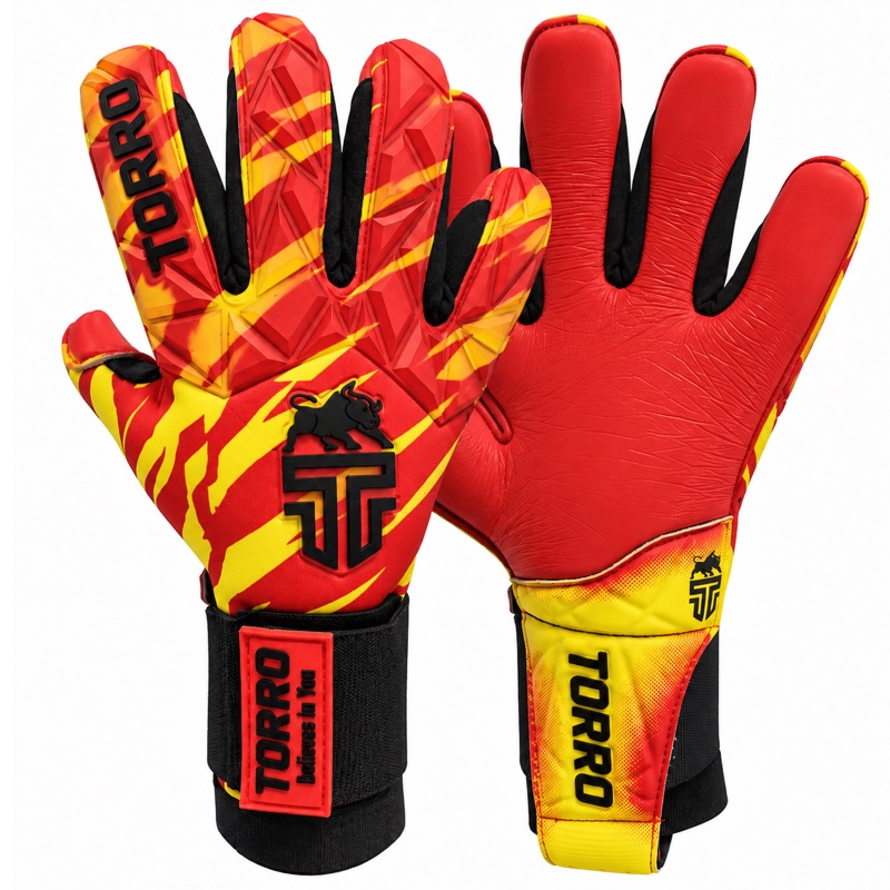 Torro Tirado Keepershandschoenen NNS - Rood/Geel - Adults 