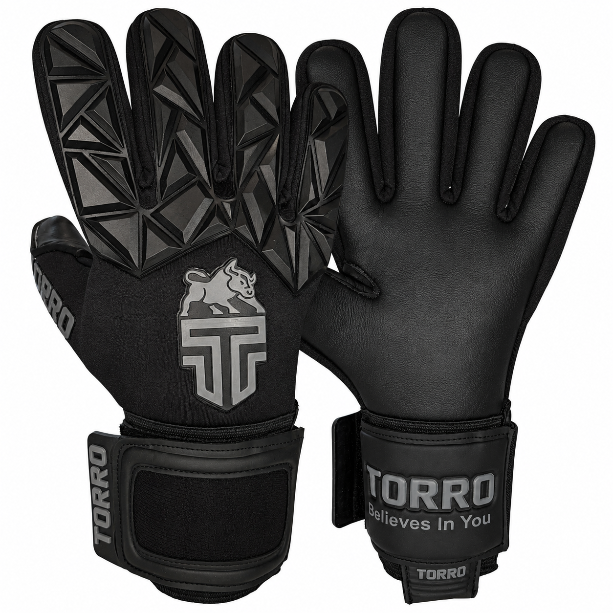 Torro Keepershandschoenen Dark Horse NNS - Kids Black/Black