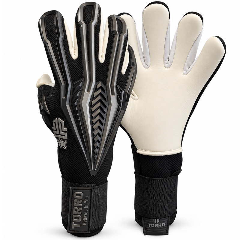 Torro ETTO Gecko Keepershandschoenen - Ergo Roll Negative - Adults - Black/White - DCL 