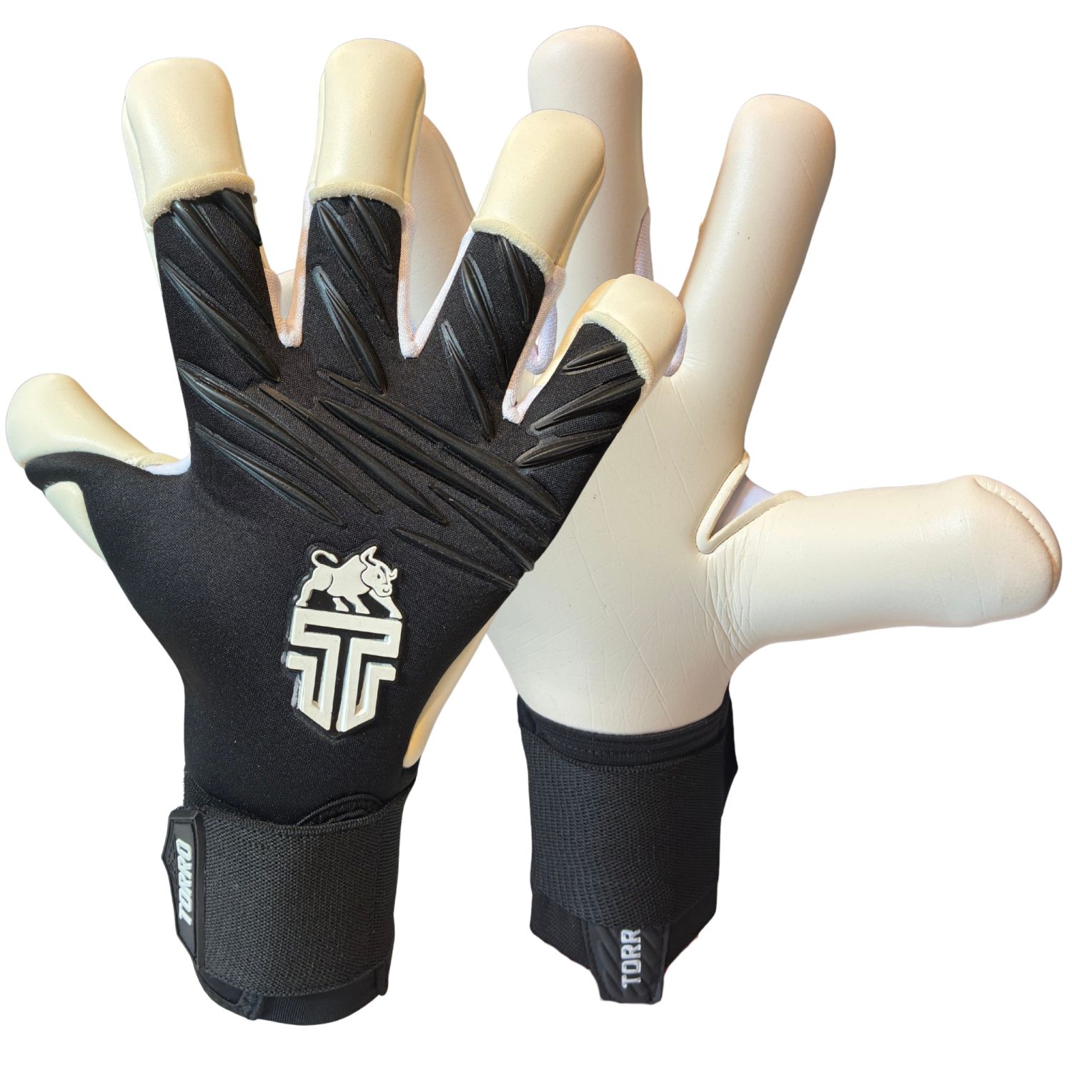 Torro Maestro 2.0 Keepershandschoenen - Gecko/Ergo Roll Negativ Cut - Zwart/Wit - Adults 
