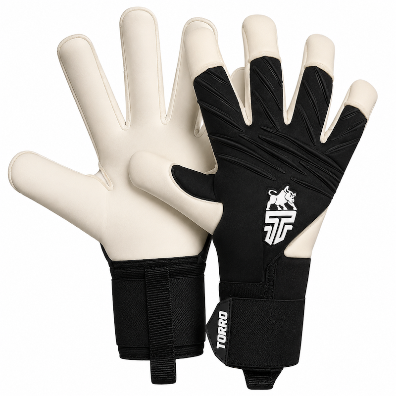 Torro Maestro Keepershandschoenen - Gecko/Ergo Roll Negativ Cut - Zwart/Wit - Adults 