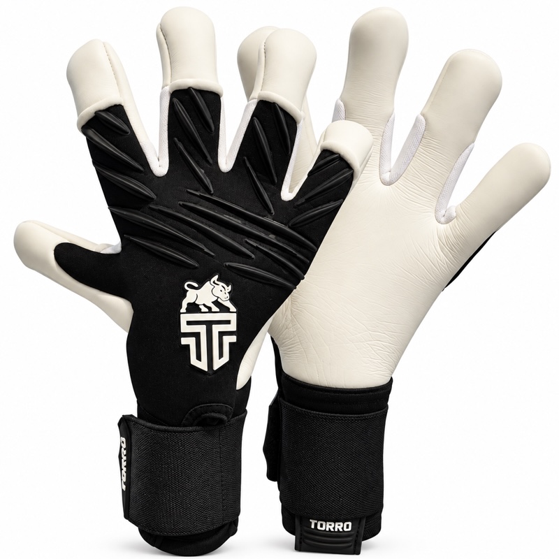 Torro Maestro Keepershandschoenen - Gecko/Ergo Roll Negativ Cut - Zwart/Wit - Adults 