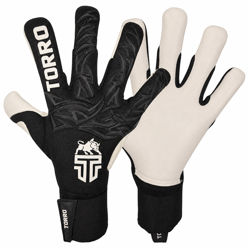 Torro Nitro Keepershandschoenen - Ergo Roll Negativ Cut - Black/White - Adults 